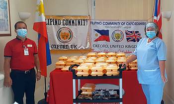 MM Catering Services lunch distribution at Horton General Hospital, Banbury