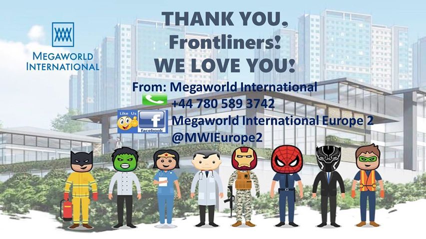 Megaworld Internation supporting frontline workers